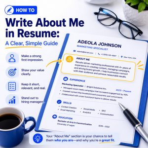 how to write about me in resume